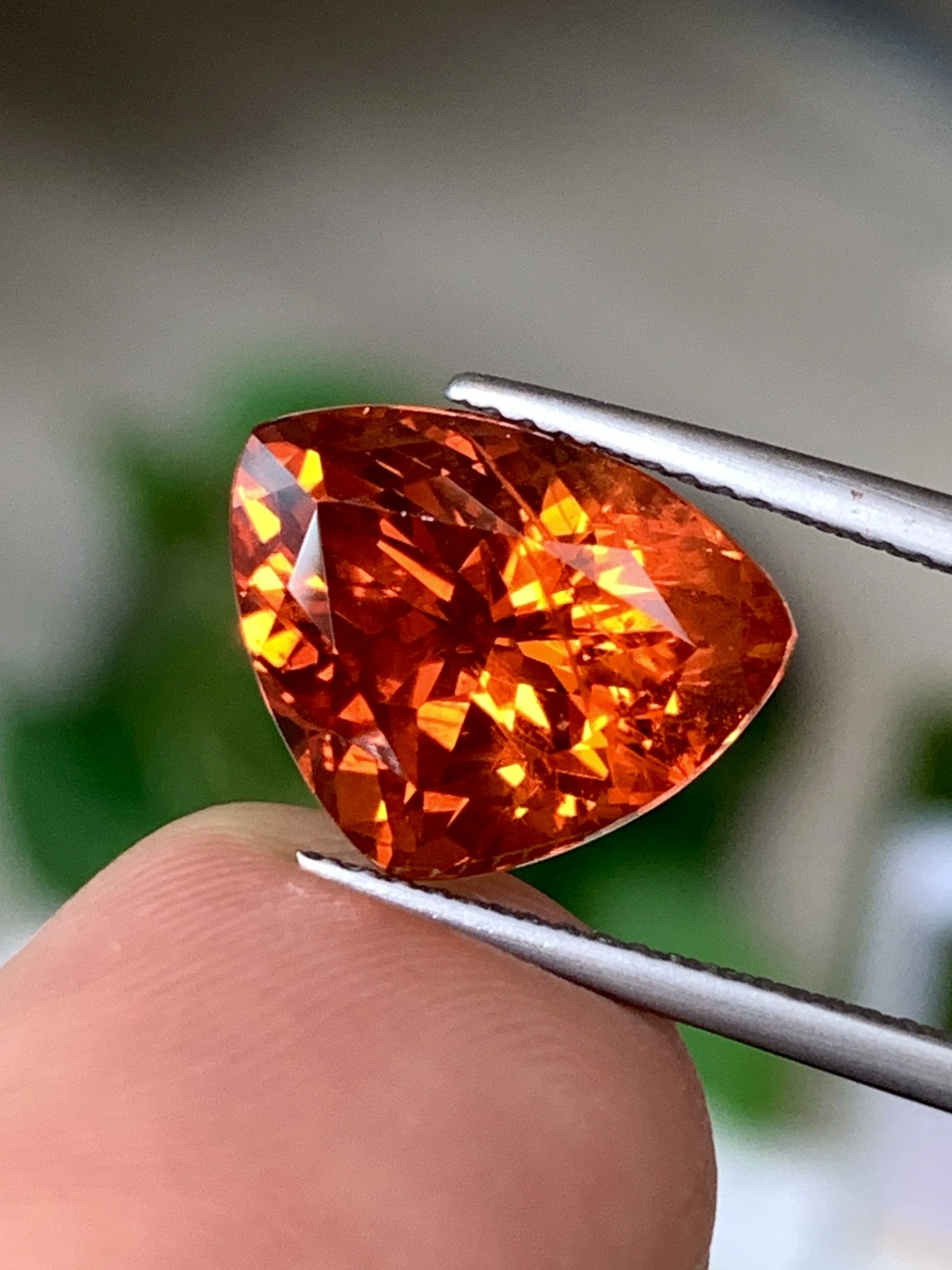 7.90 Cts Nigeria Top Grade Natural Fanta Spessartite Garnet Beautiful Fire