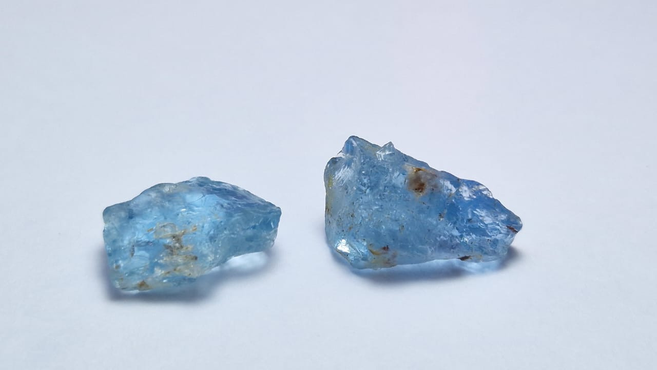 13.10 Ct. Blue Aqua From Nigeria