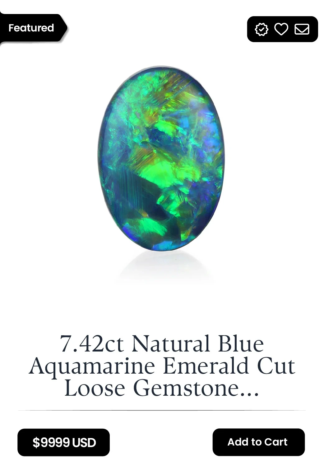 2.67ct Clean Blue Sapphire Facet Quality Rough from Madagascar