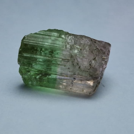 5 ct Bicolour Green Pink Tourmaline from Nigeria