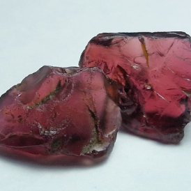Rhodolite GArnet testing for international shipping